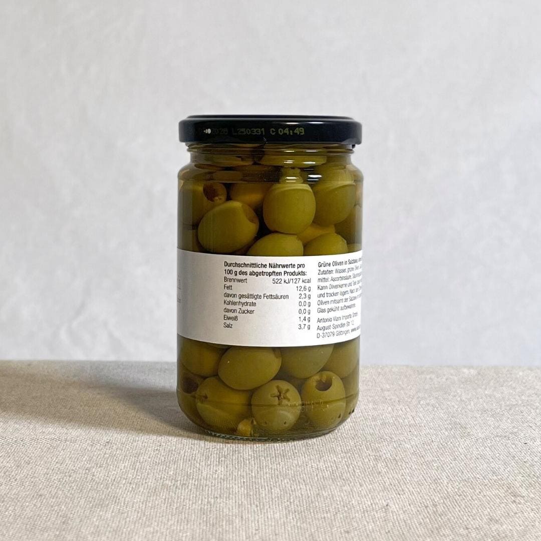 Grüne Oliven ohne Stein (300 g)