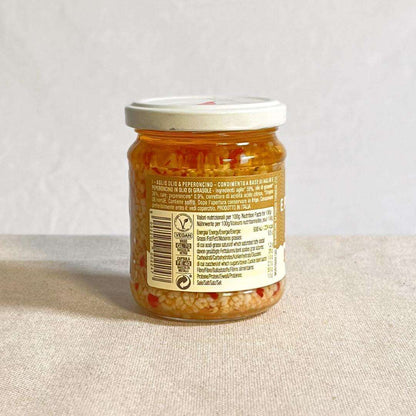 Gehackter Knoblauch mit Öl und Chili (180 g)