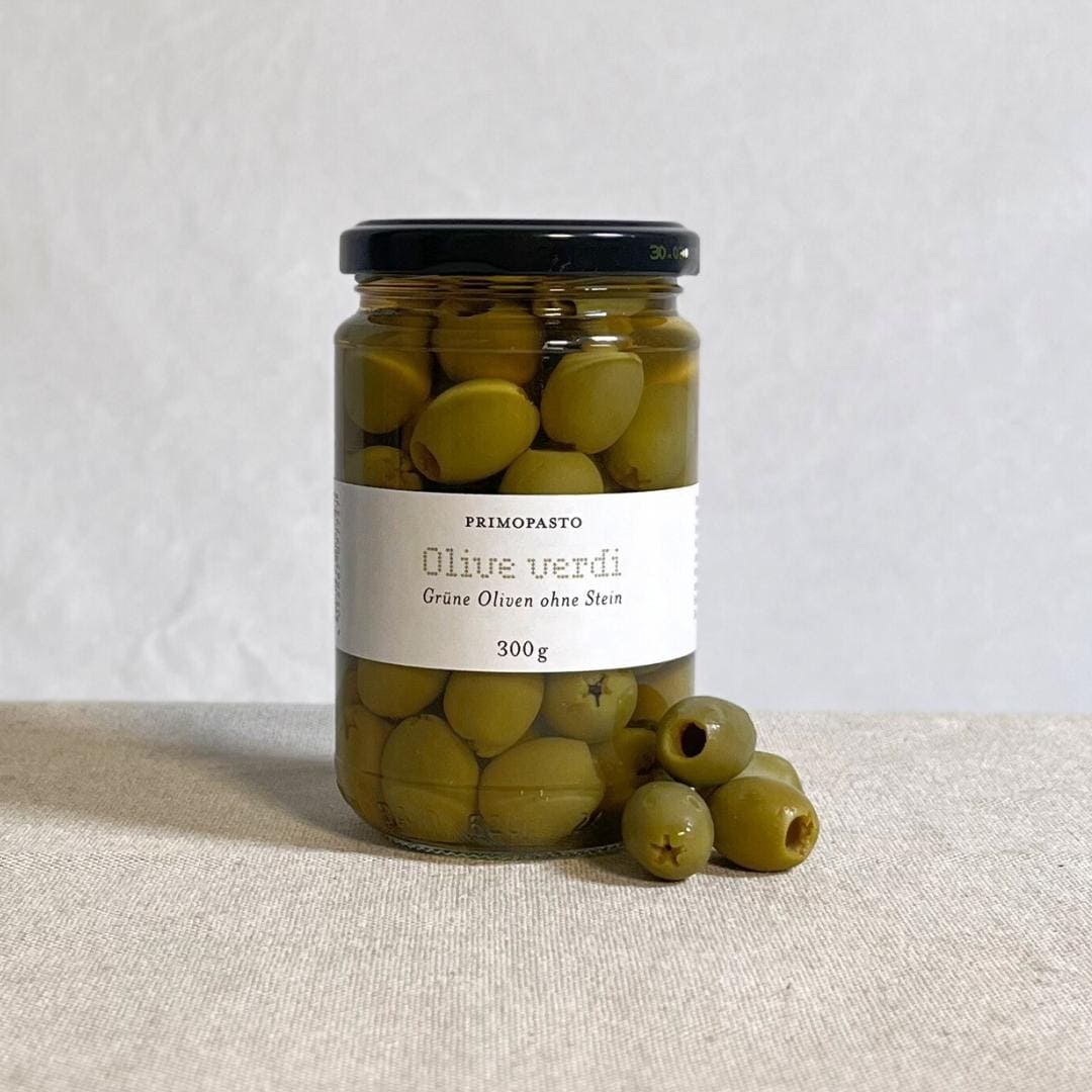 Grüne Oliven ohne Stein (300 g)