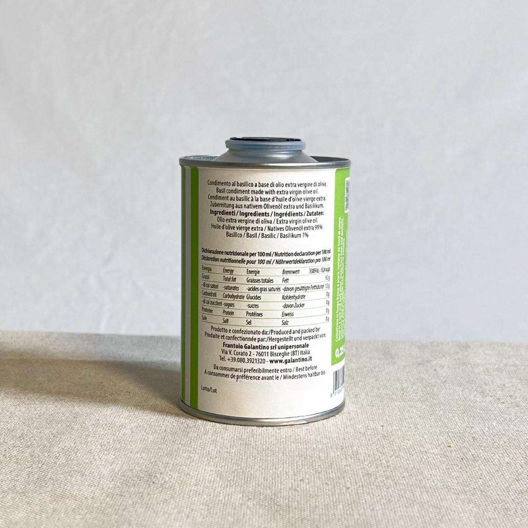 Natives Olivenöl Extra - Basilikum (250 ml)
