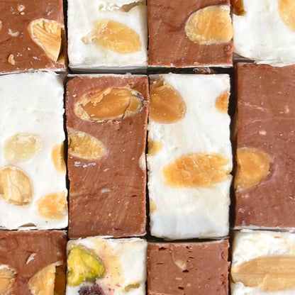 Weiche Nougatstücke Vanille & Schokolade (150 g)