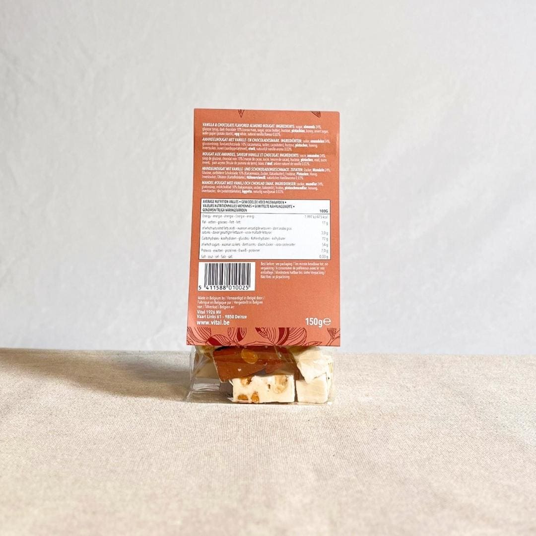 Weiche Nougatstücke Vanille & Schokolade (150 g)