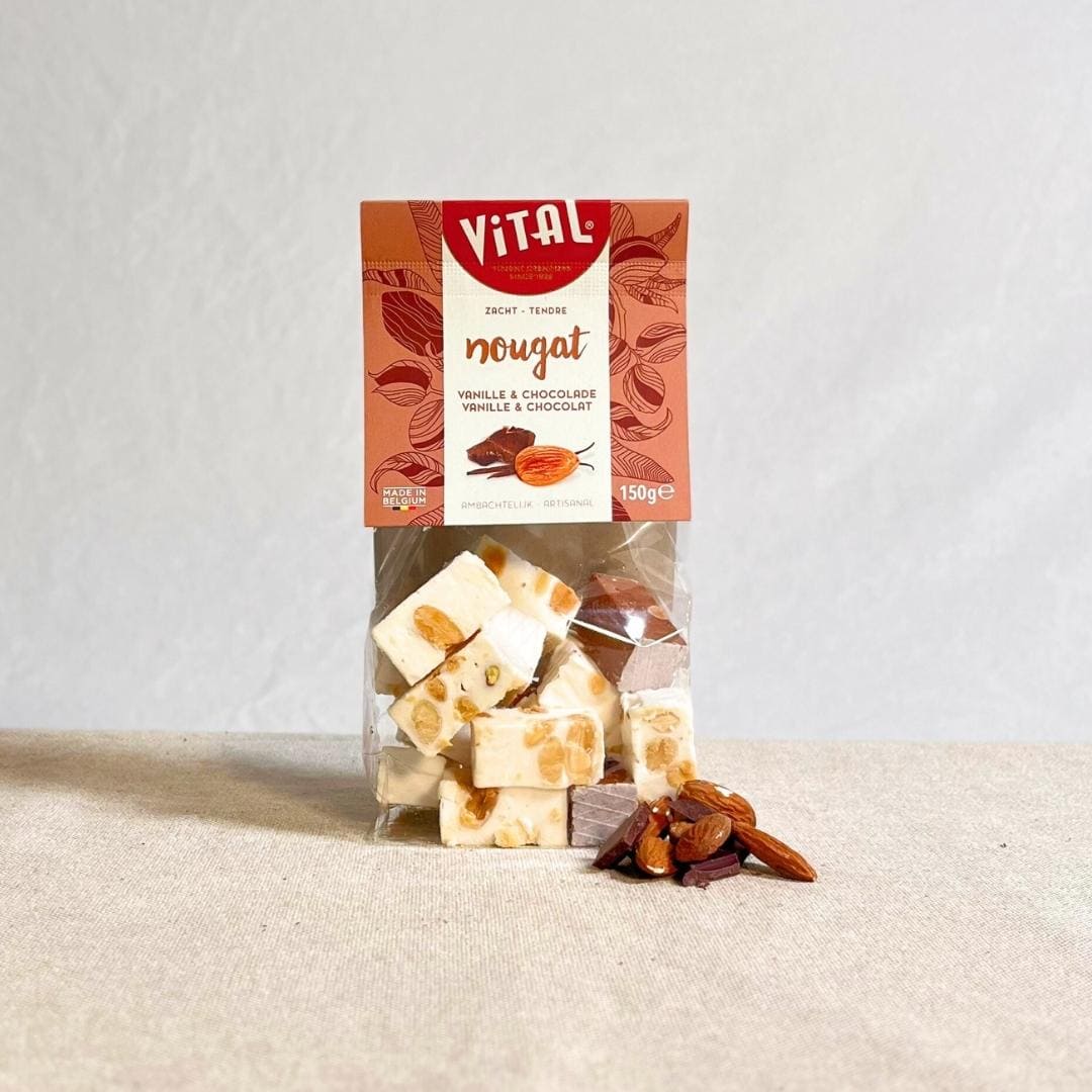 Weiche Nougatstücke Vanille & Schokolade (150 g)